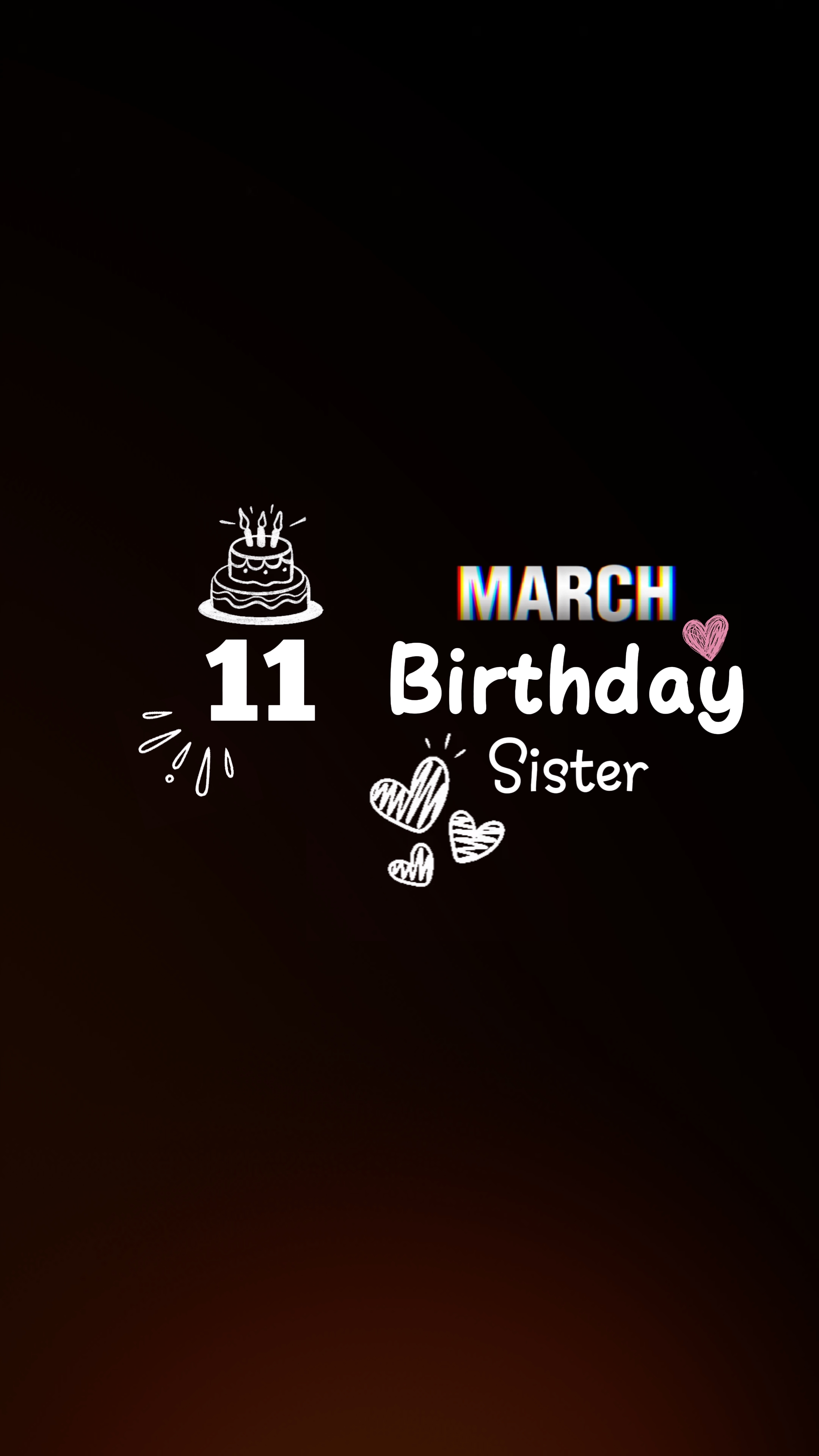 Hbd 11 Março Irmã