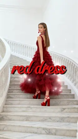 red dress