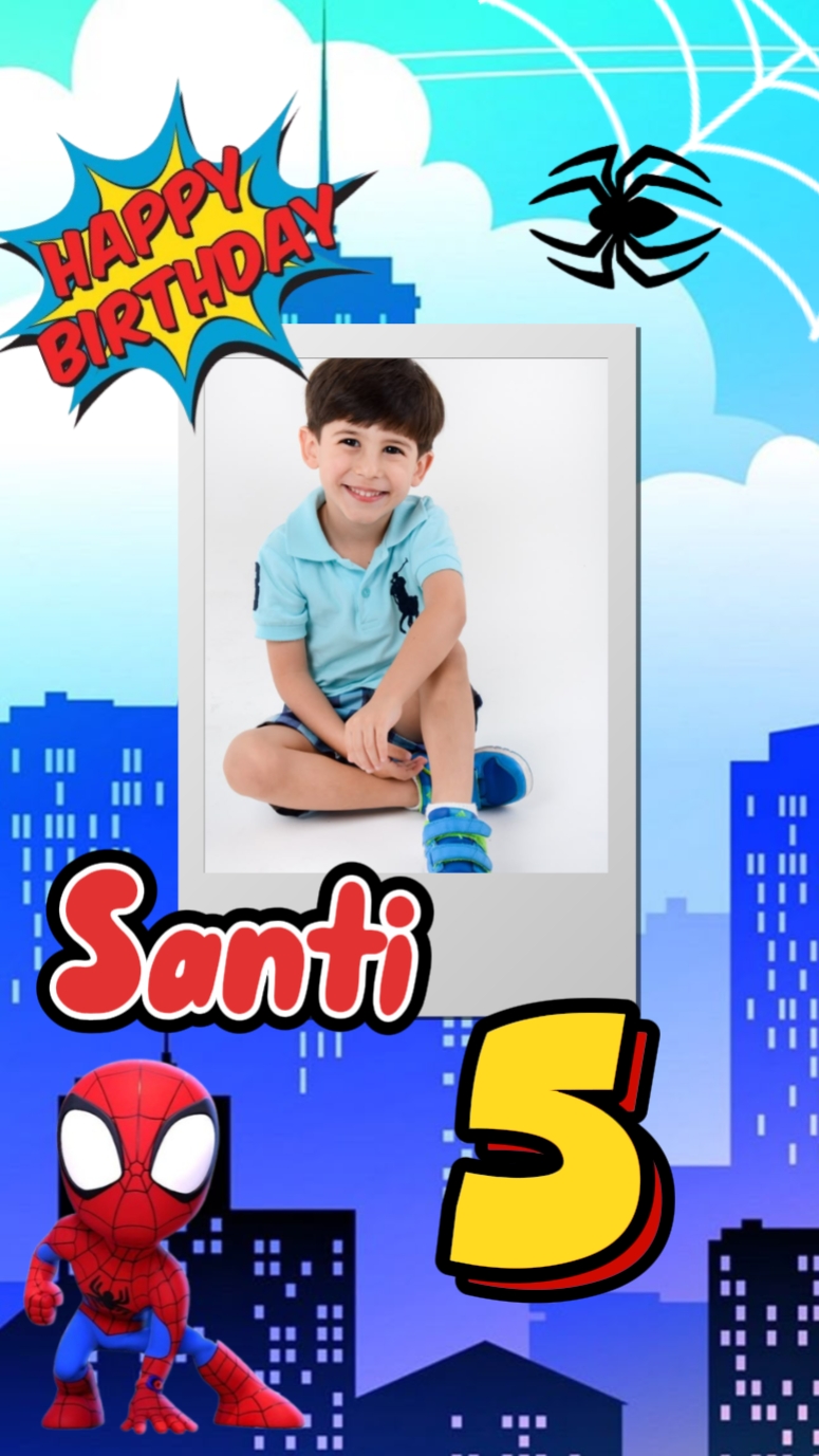 invitación spidey