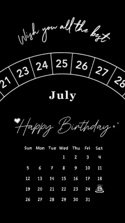 25 July Birthday