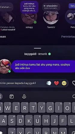 km liat aku yg mn