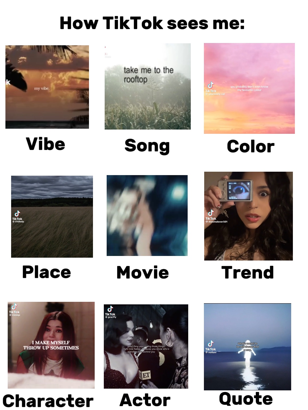 How TikTok sees me