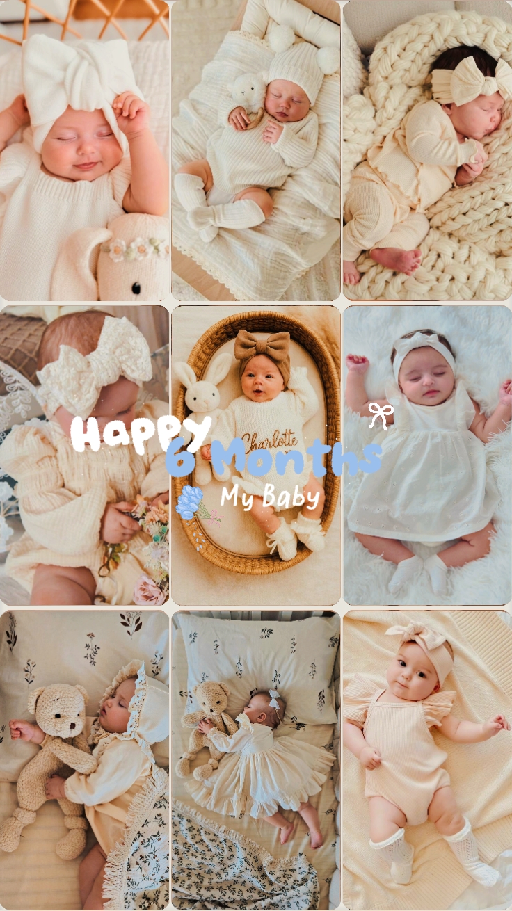 Felices 6 meses bebé 
