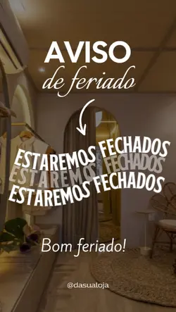 Aviso de feriado