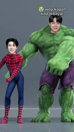 spiderman hulk joget