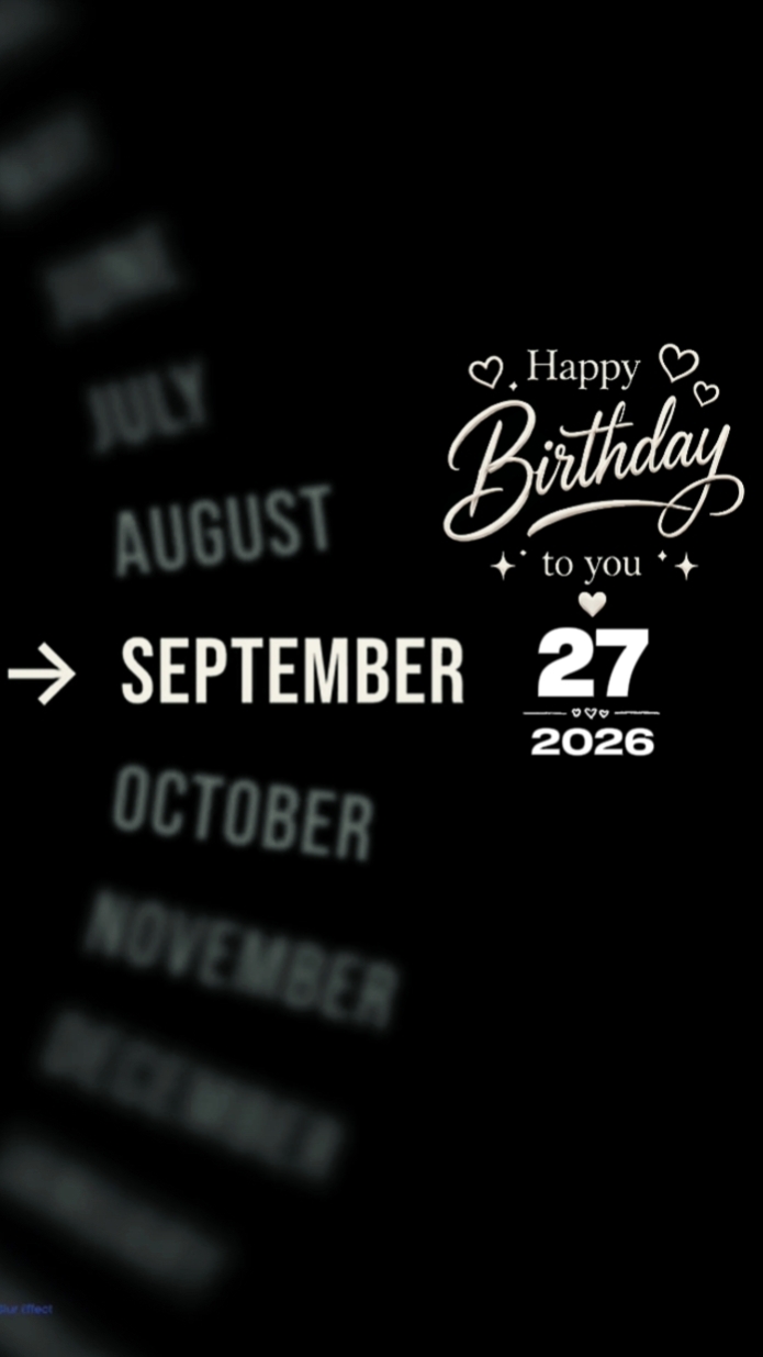 27 septembre Brthdy