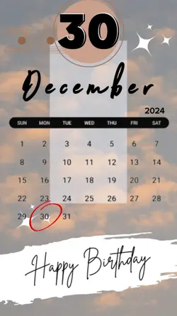 hbd 30 dec 2024