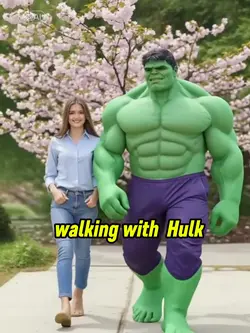 walking with  Hulk