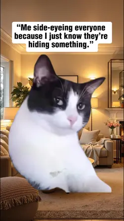 suspicious cat