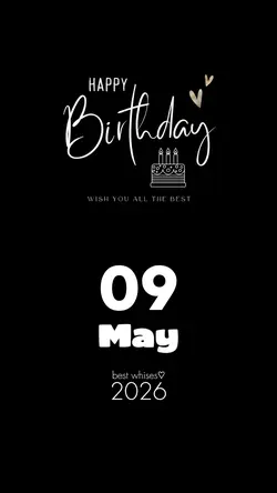 HBD 9 MEI 2026 