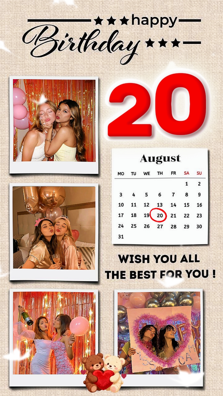 HBD 20 August 2026