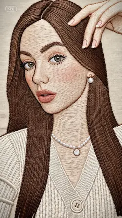 embroidery portrait