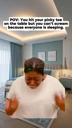You hit your pinky