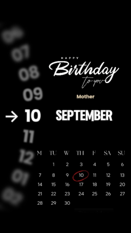 HBD MOM 10 SEPTEMBER
