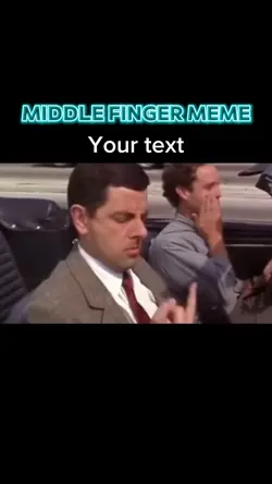 Middle finger meme