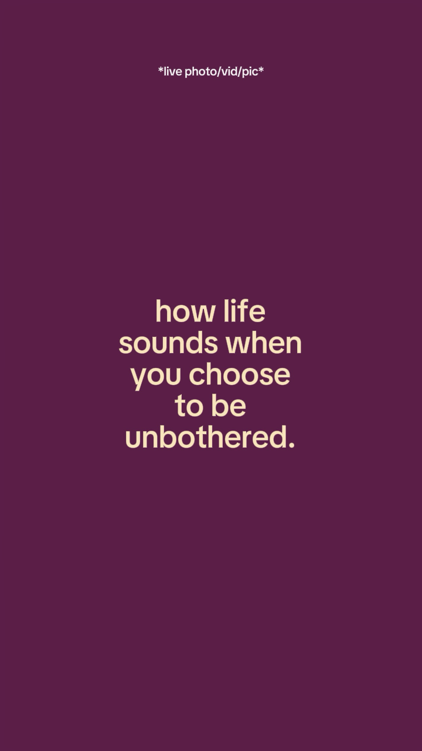 How life sounds