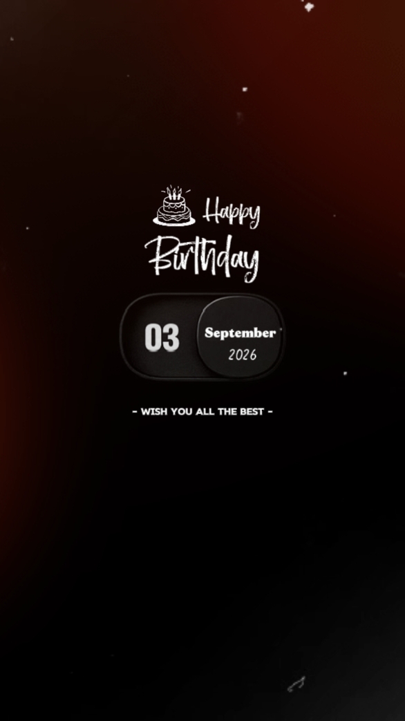Hbd 03 September