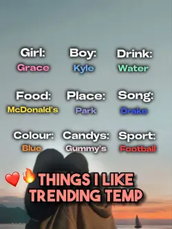 Things I like❤️😅🔥