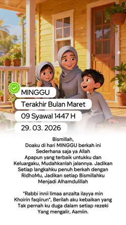 Doa Hari Minggu 