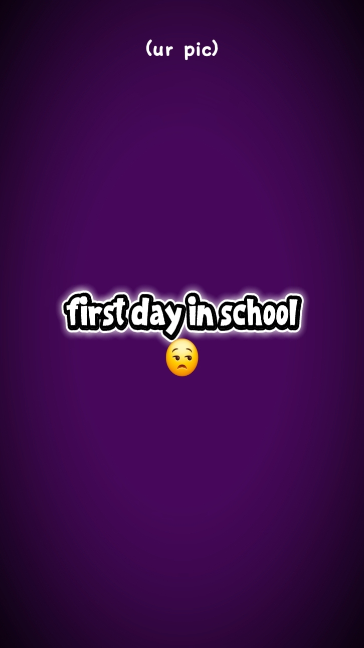 first day in school