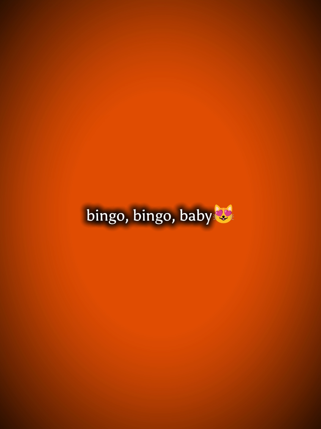 bingo, bingo, sayang..