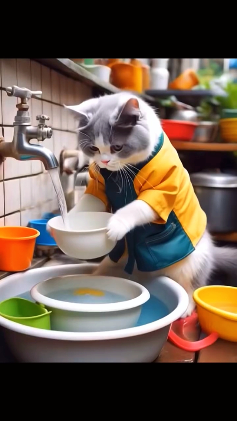 Funny Ai cat video 