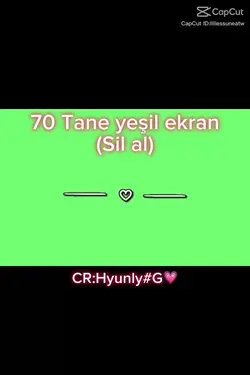 70 TANE YEŞİL EKRAN!