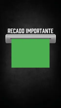 recado importante