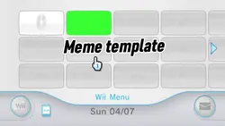 Wii meme template