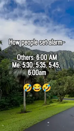 How people set alarm