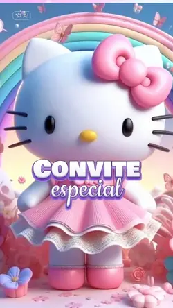 convite hello kitty