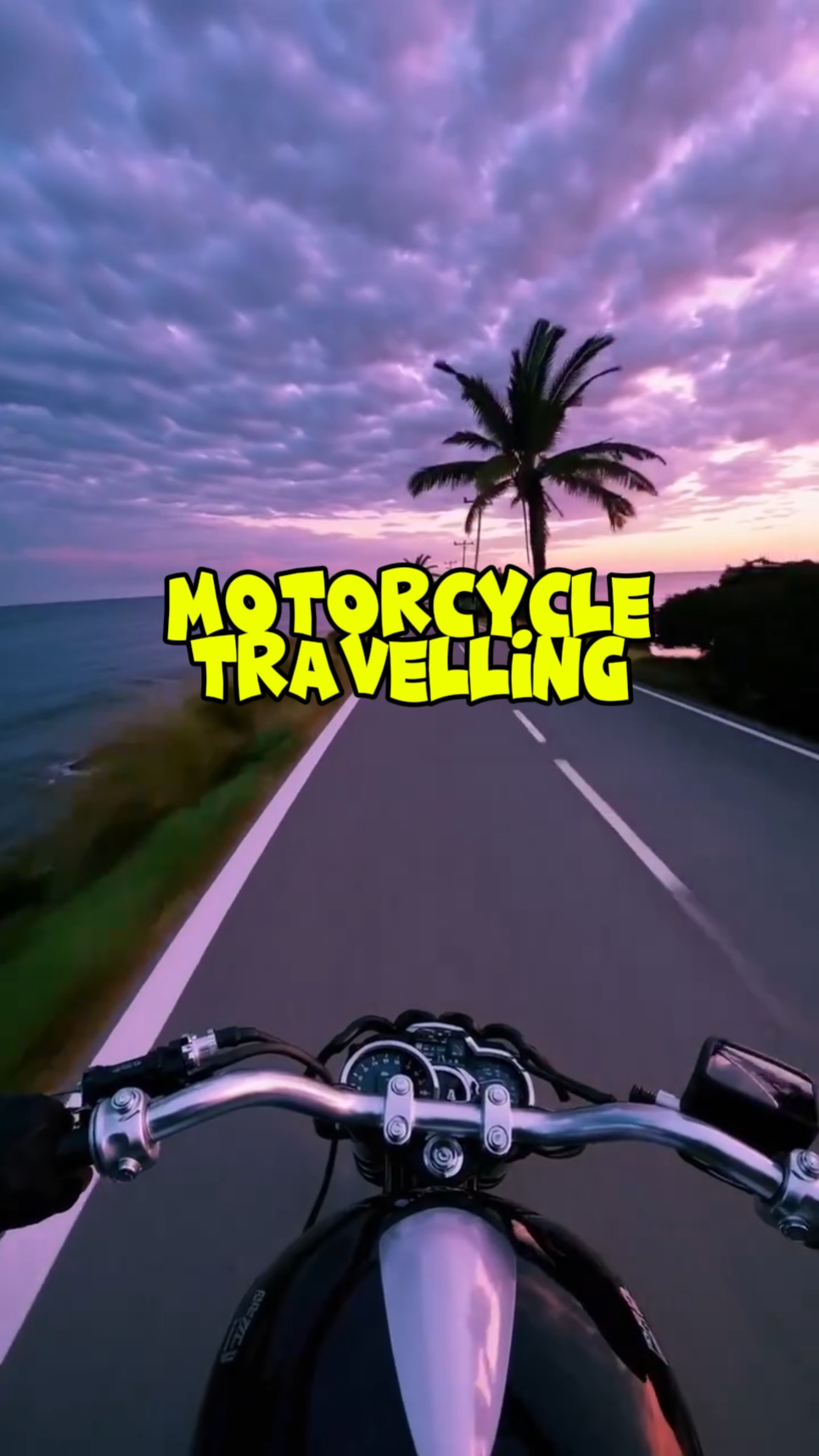 Motocicleta viajando