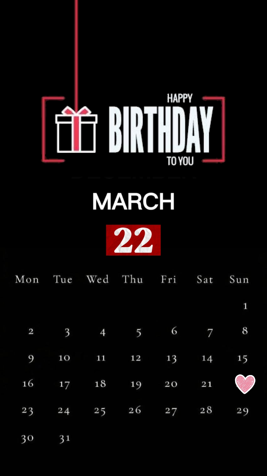Anniversaire 22 mars