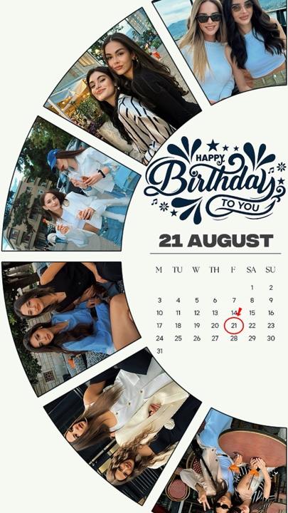 Birthday 21 August