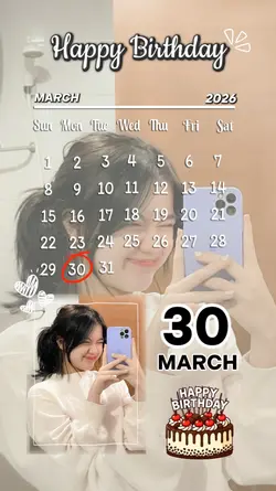 30 MARCH, HBD TO ME