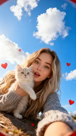 cute selfie