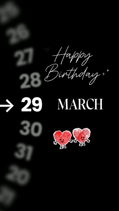 ANNIVERSAIRE 29 MARS