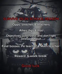 Survive School🏫😭