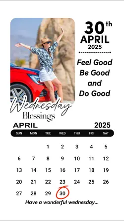 WEDNESDAY, APRIL 30