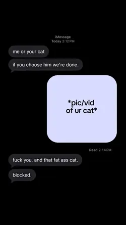 me or ur cat?