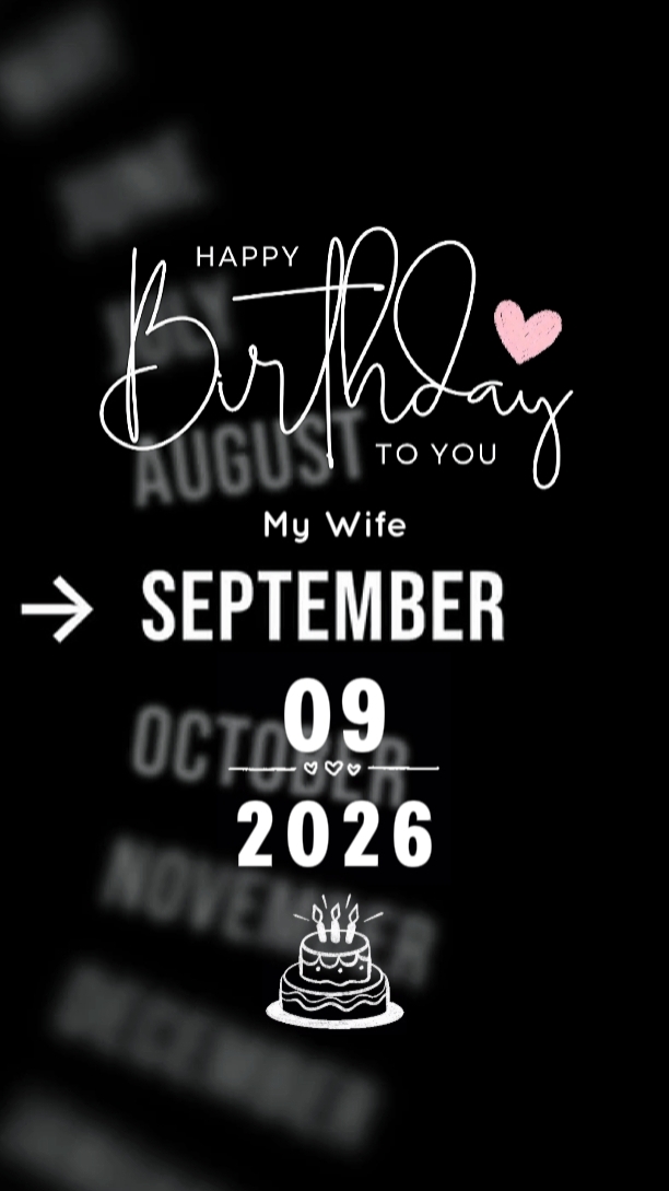 HBD WIFE 09 SEPTEMBE