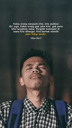 Kalau orang menjauhi