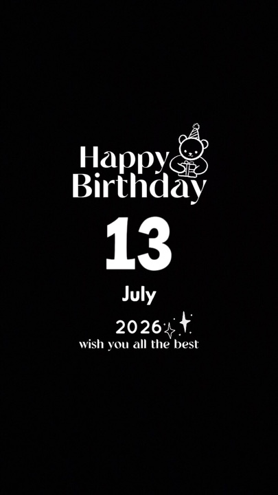selamat ulang tahun 13 juli 2026