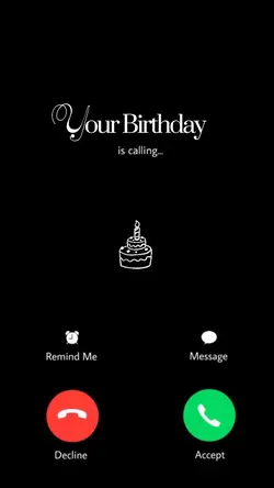 Birthday is calling
