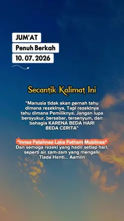 Jum'at 10 Juli 2026