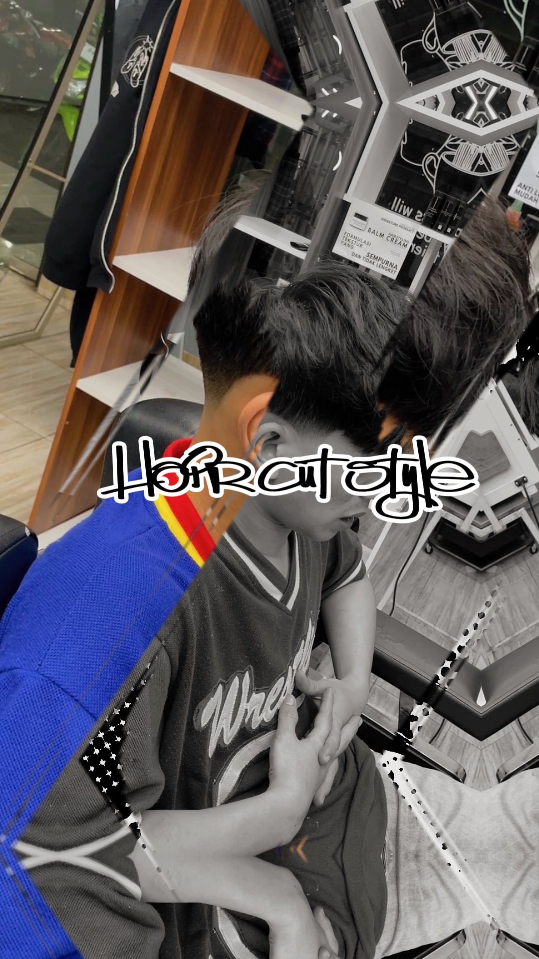 Hombre de barbería