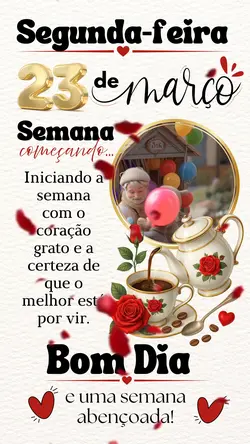 Bom dia, feliz seman