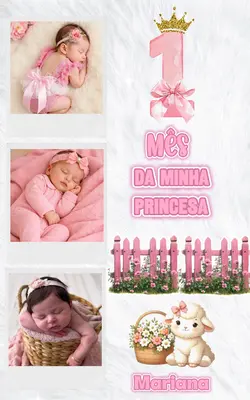 1 mês filha 