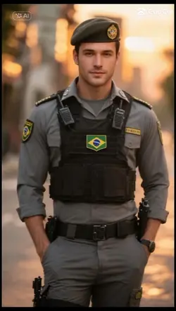 polícial homem IA