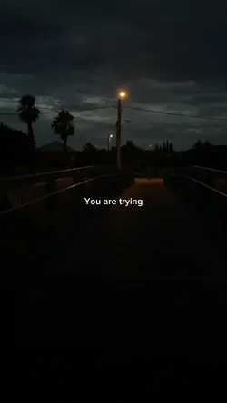 You are trying.